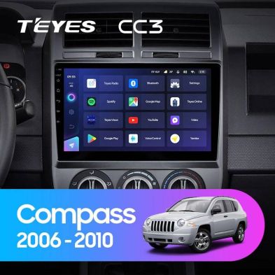 Штатная магнитола Teyes CC3 4/32 Jeep Compass 1 MK (2006-2010)