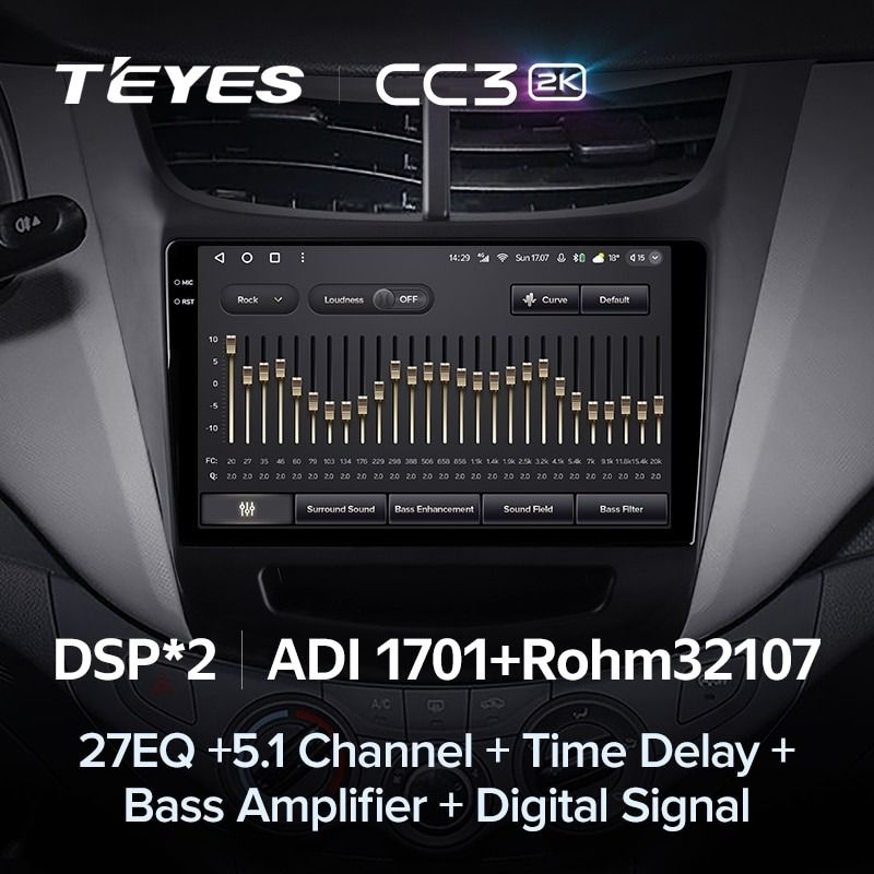 Штатная магнитола Teyes CC3 2K 4/64 Chevrolet Sail (2015-2018)