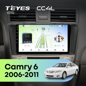 Штатная магнитола Teyes CC4L 6/64 Toyota Camry 6 XV 40 (2006-2011) F3 (черная)
