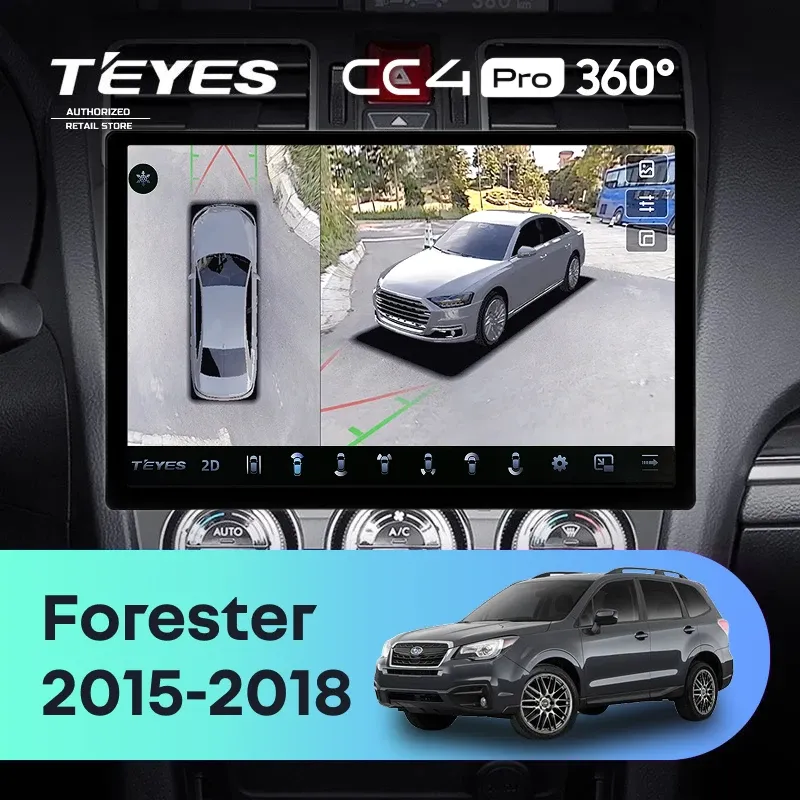 Штатная магнитола Teyes CC4 Pro 360 12/256 Subaru Forester SJ (2015-2018) (13")