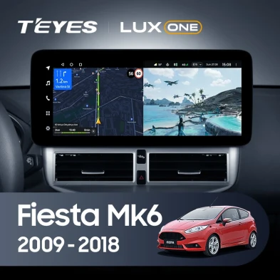 Штатная магнитола Teyes LUX ONE 4/32 Ford Fiesta Mk 6 (2013-2018) Тип-B