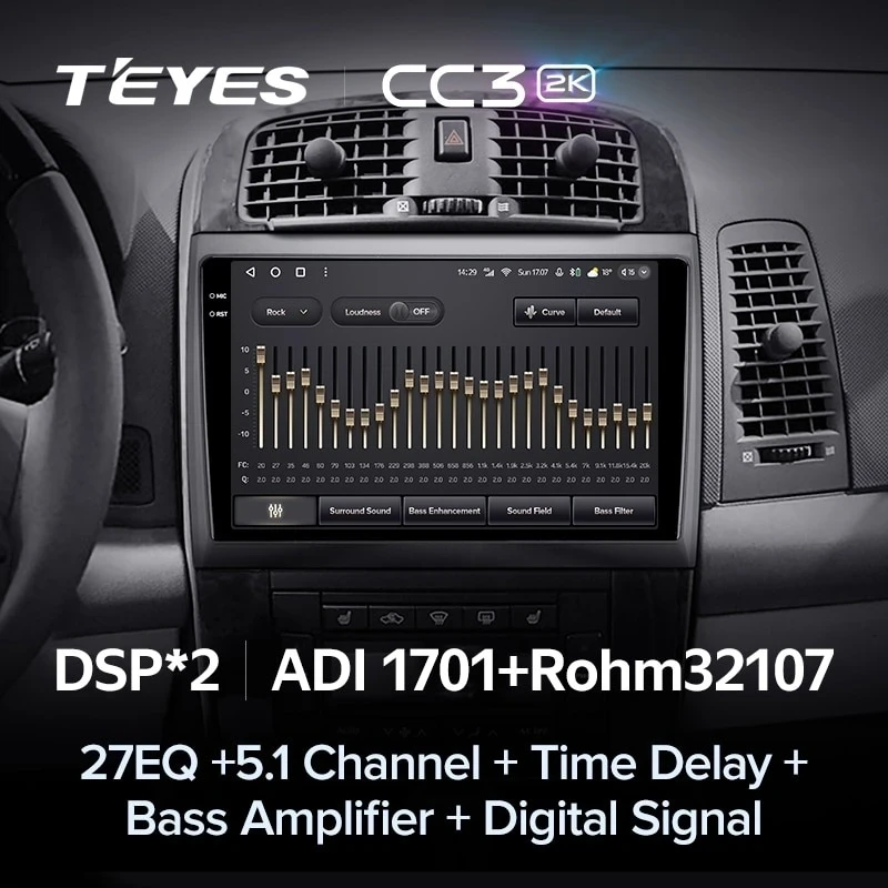 Штатная магнитола Teyes CC3 2K 4/64 Cadillac CTS (2002-2007)
