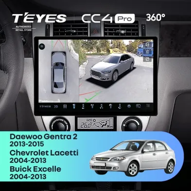 Штатная магнитола Teyes CC4 Pro 360 12/256 Daewoo Gentra 2 (2013-2015) F1 Тип-A (11")