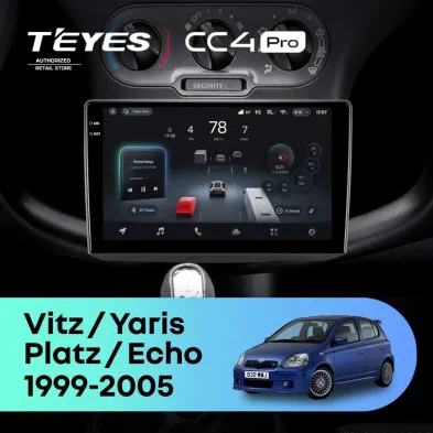 Штатная магнитола Teyes CC4 Pro 8/128 Toyota Yaris (1999-2005) F1