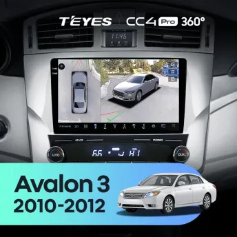 Штатная магнитола Teyes CC4 Pro 360 12/256 Toyota Avalon 3 XX30 (2010-2012) F2