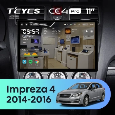 Штатная магнитола Teyes CC4 Pro 8/128 Subaru Impreza 4 (2014-2016) (11")