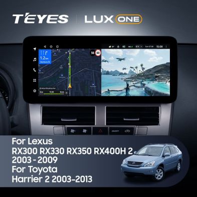 Штатная магнитола Teyes LUX ONE 4/32 Lexus RX300 RX330 RX350 RX400H (2003-2009) Тип-A