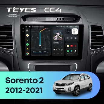 Штатная магнитола Teyes CC4 6/64 Kia Sorento 2 II XM (2012-2021) F2