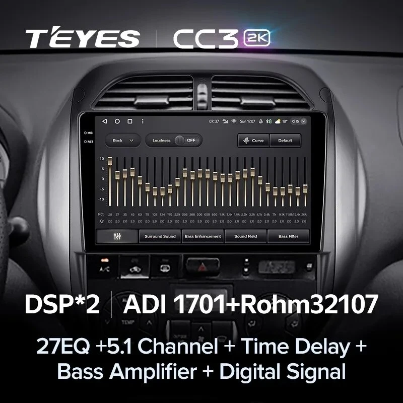 Штатная магнитола Teyes CC3 2K 4/32 Toyota RAV4 2 CA20 CA20W XA20 (2003-2005) F4