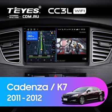 Штатная магнитола Teyes CC3L WiFi 2/32 Kia Cadenza K7 (2011-2012)