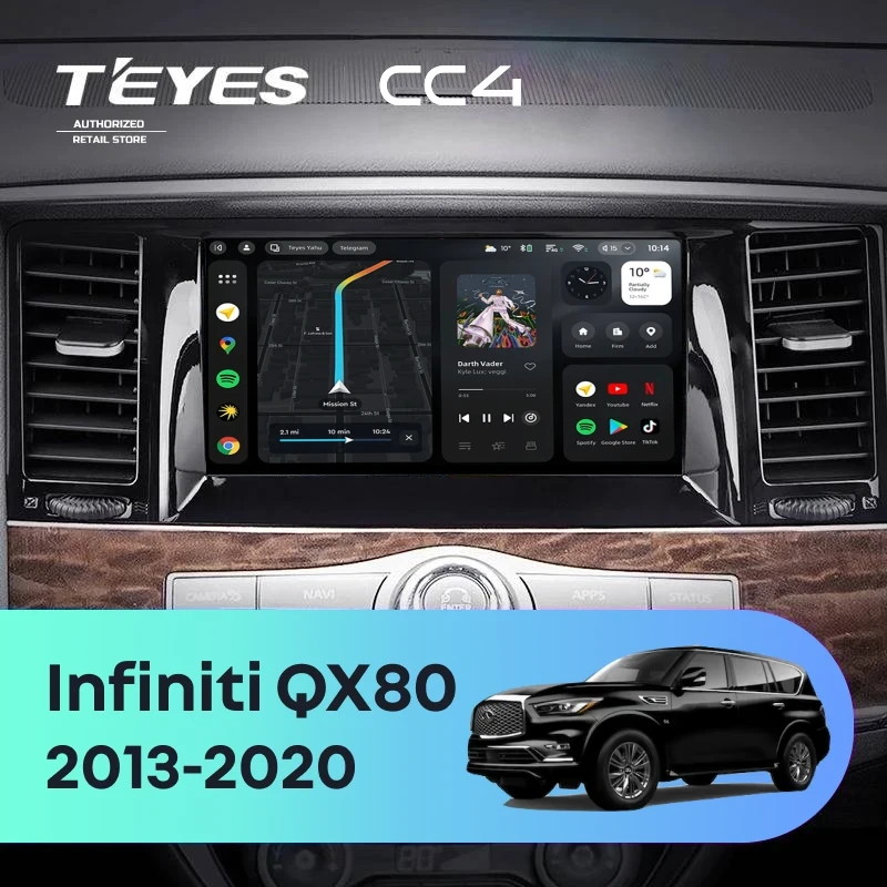 Штатная магнитола Teyes CC4 6/64 Infiniti QX80 (2013-2020)