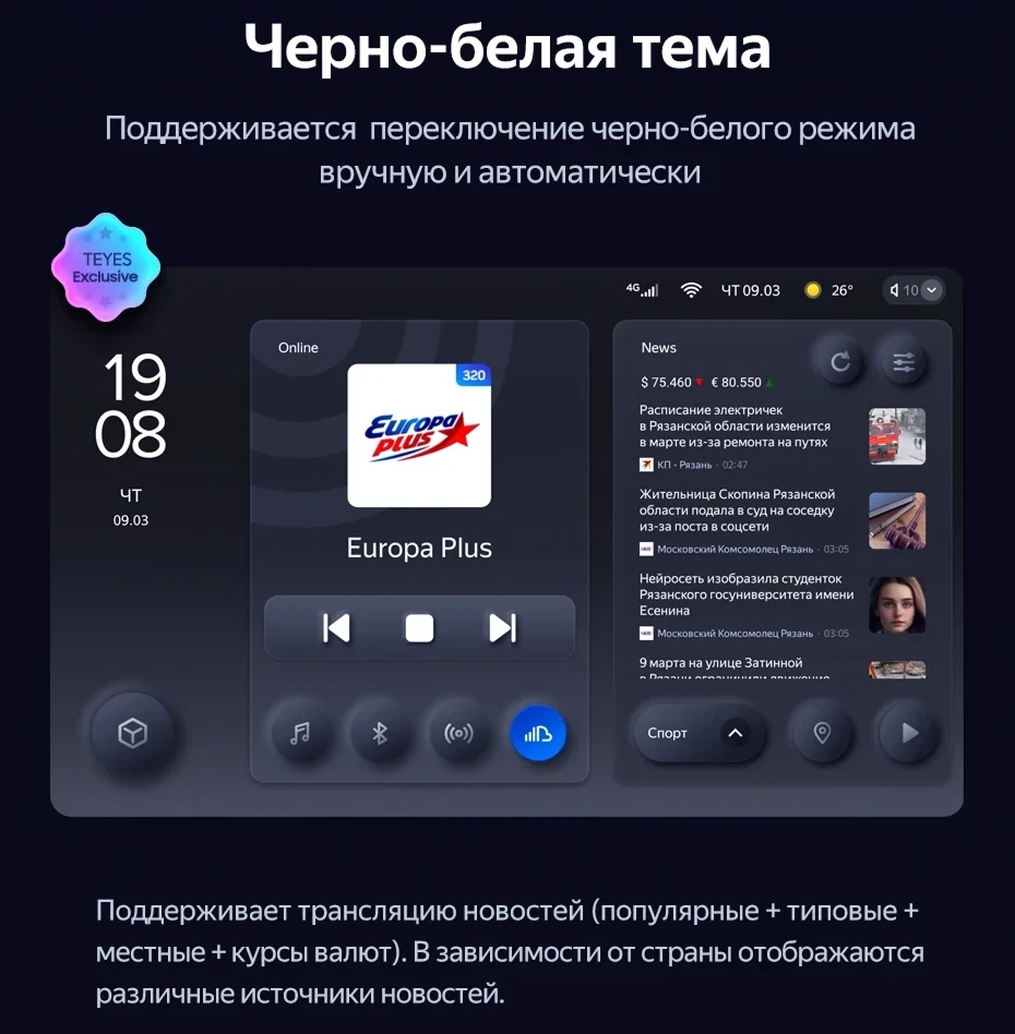 Штатная магнитола Teyes CC3 2K 360 6/128 FAW Besturn X80 (2018-2022) F2